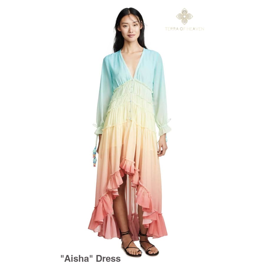 Aisha Dress - Yellow / L - Dress
