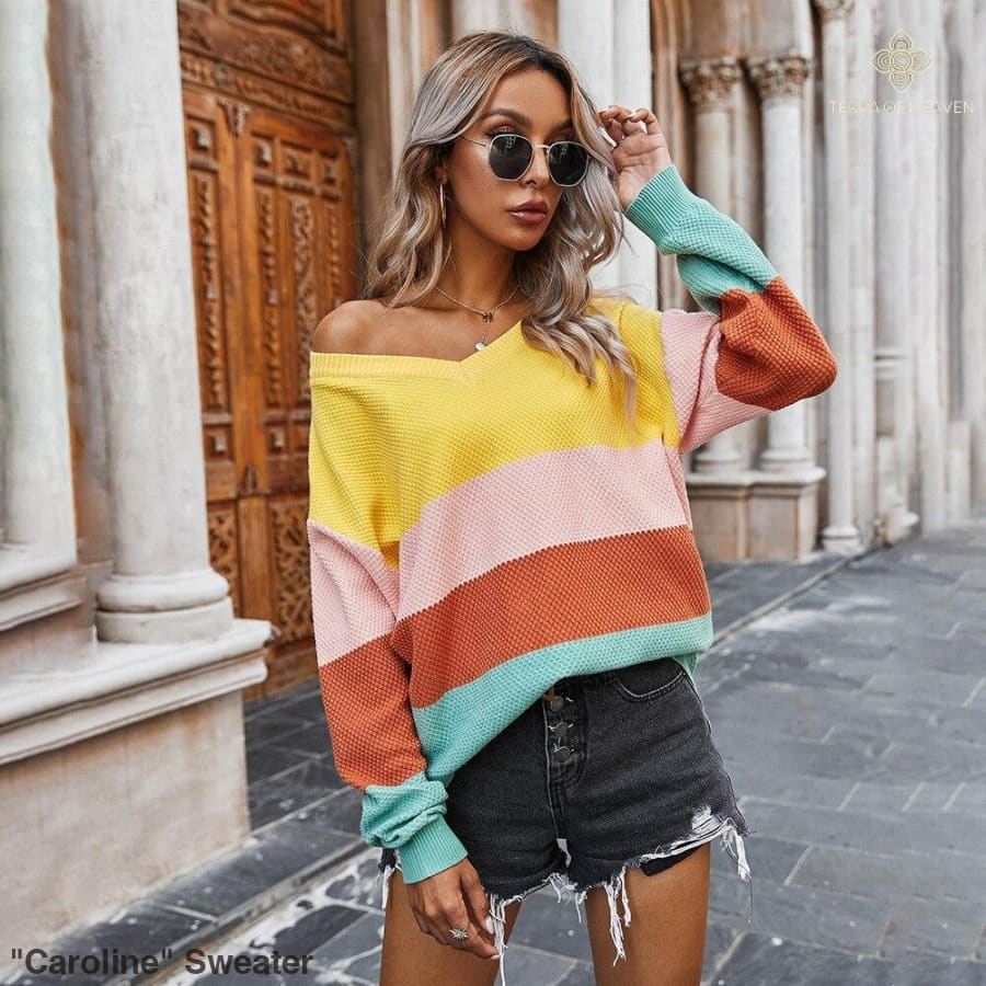 Caroline Sweater - XL / Yellow - sweater