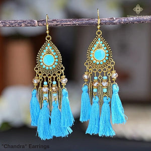 ’Chandra’ Earrings - White - Earrings