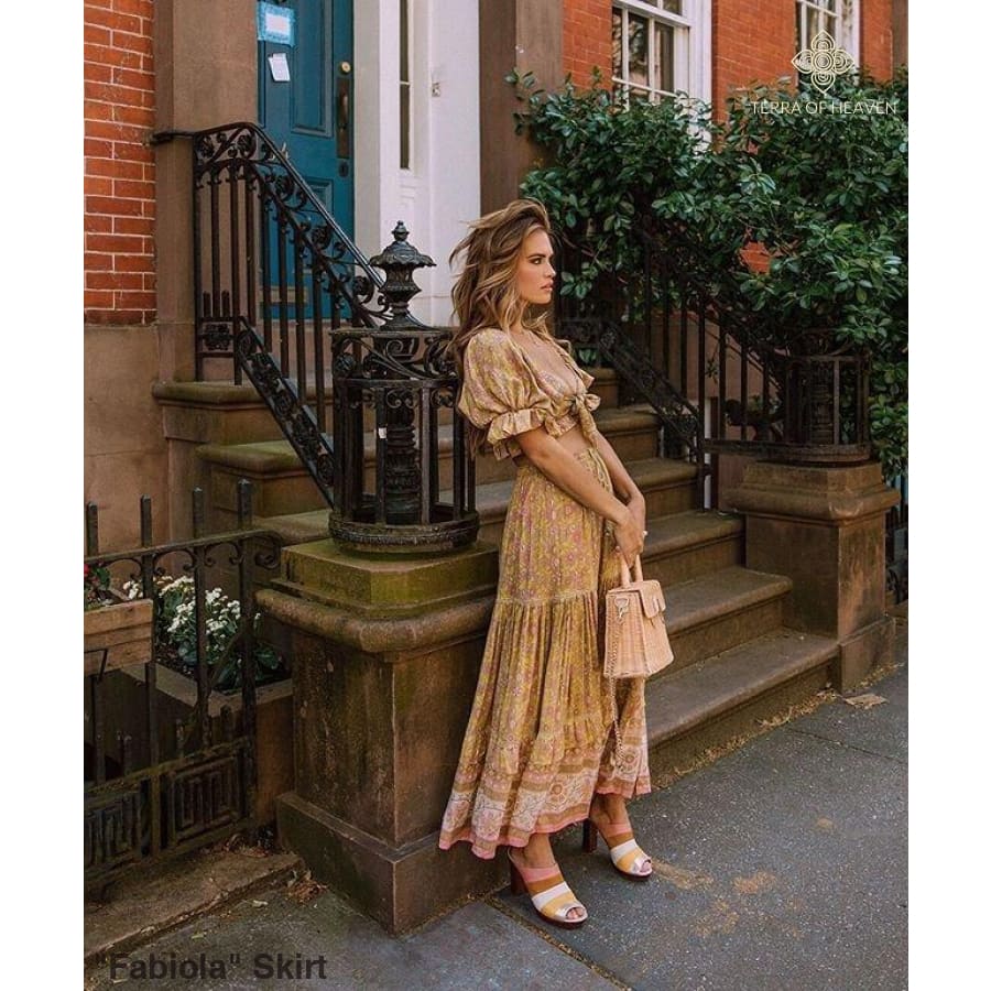 "Fabiola" Skirt - Bohemian inspired clothing for women