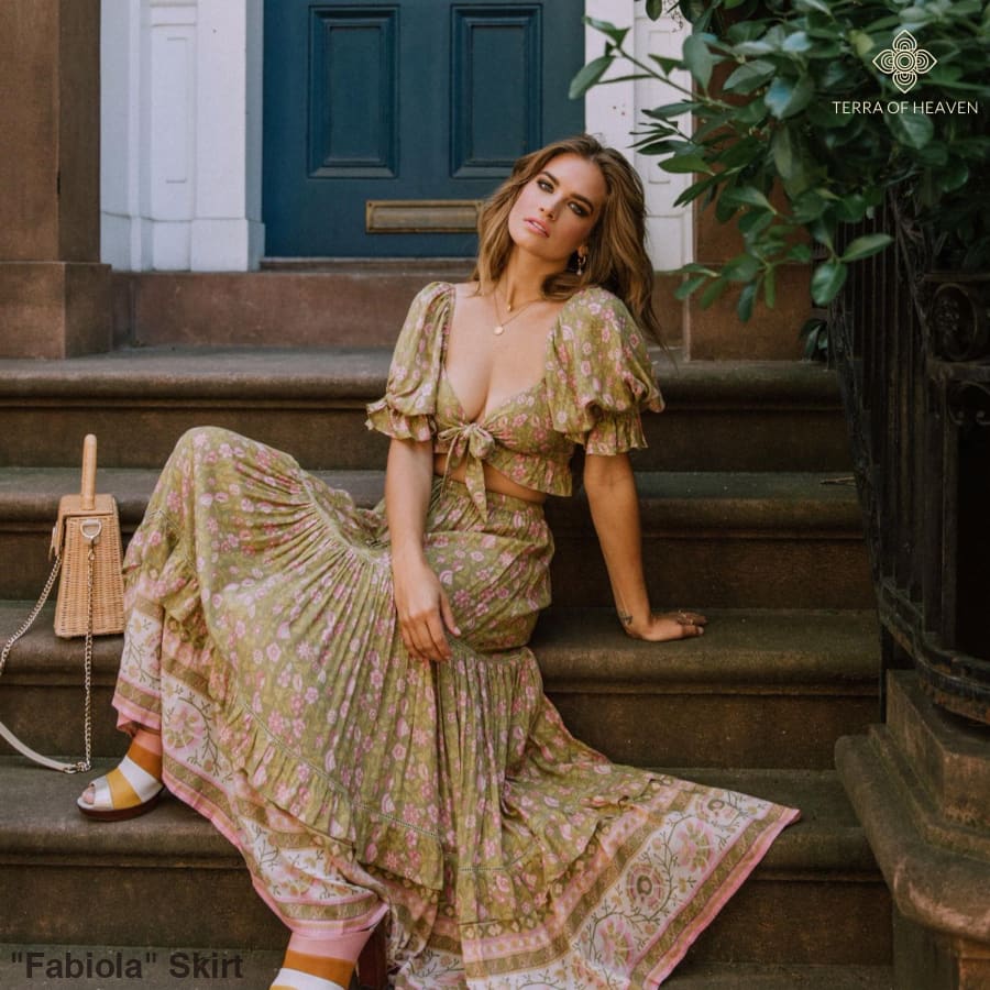 "Fabiola" Skirt - Bohemian inspired clothing for women