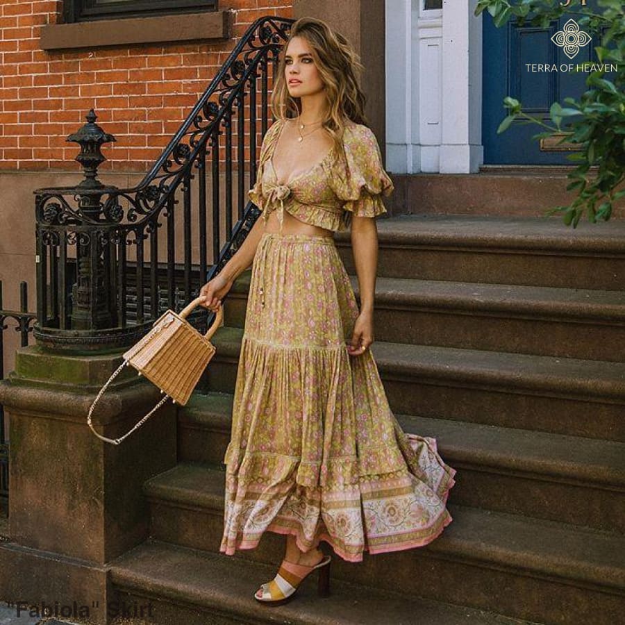 "Fabiola" Skirt - Bohemian inspired clothing for women
