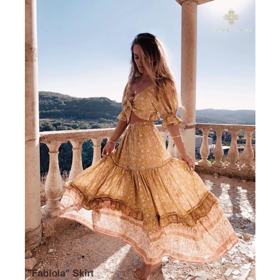 "Fabiola" Skirt - Bohemian inspired clothing for women