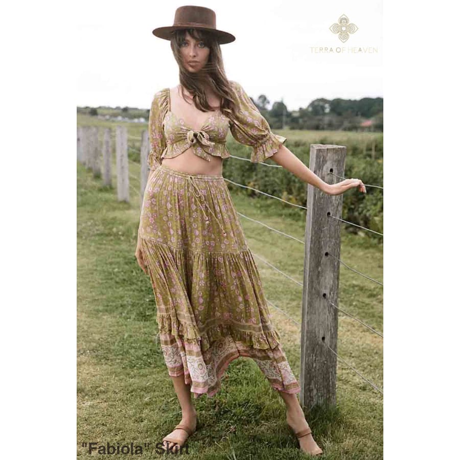 "Fabiola" Skirt - Bohemian inspired clothing for women