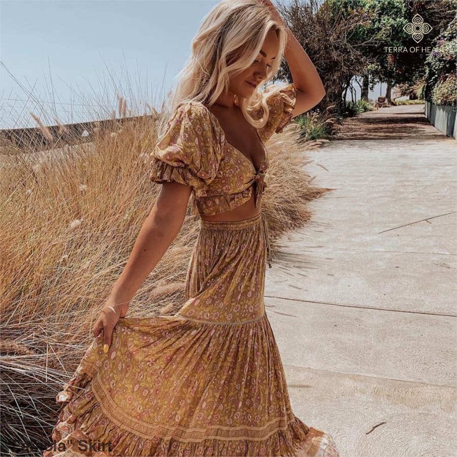 "Fabiola" Skirt - Bohemian inspired clothing for women