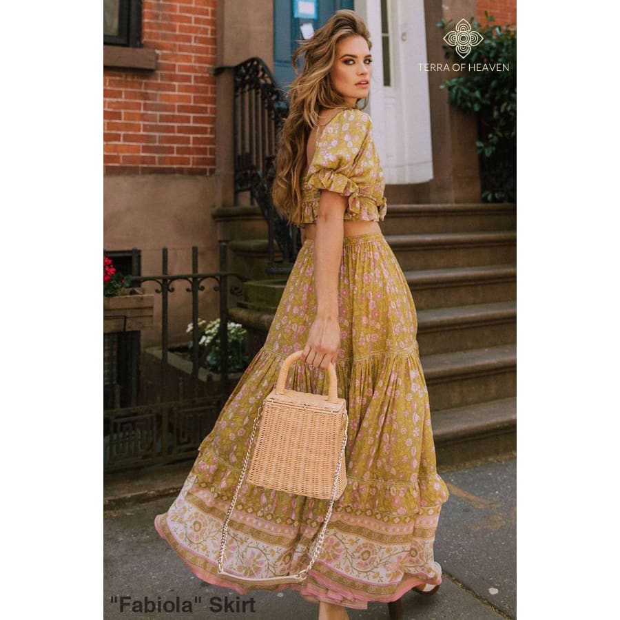 "Fabiola" Skirt - Bohemian inspired clothing for women