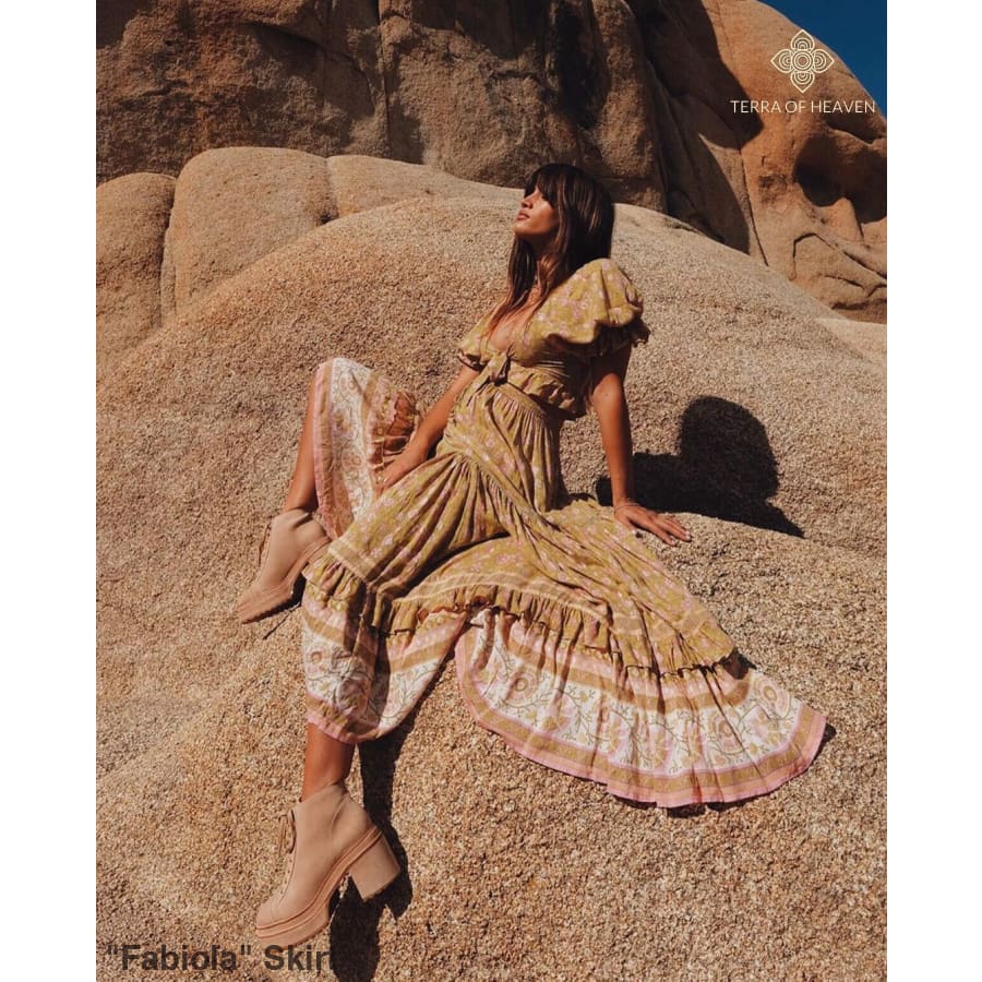 "Fabiola" Skirt - Bohemian inspired clothing for women