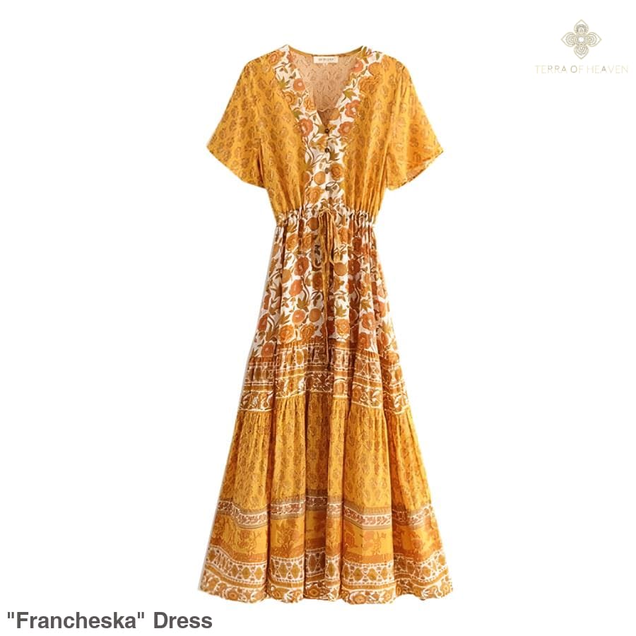 ’Francheska’ Dress - Yellow / S - Dress