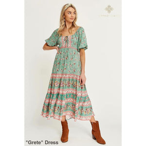 ’Grete’ Dress - Turquoise / XS - Dress