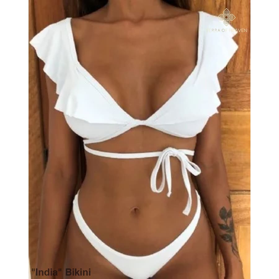 ’India’ Bikini - White / M - Bikini