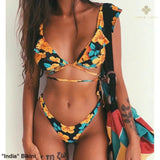 ’India’ Bikini - Flowers / S - Bikini