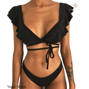 ’India’ Bikini - Black / S - Bikini