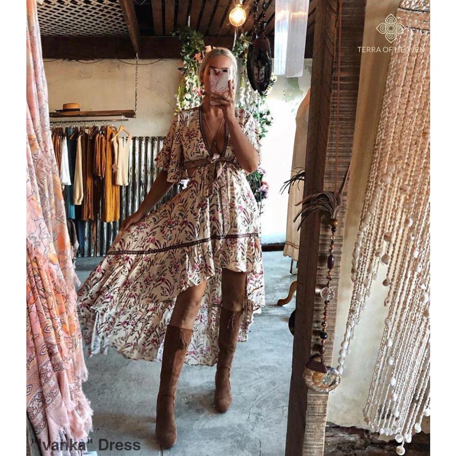 "Ivanka" Dress - Bohemian inspired clothing for women
