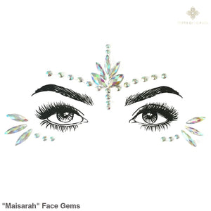 ’Maisarah’ Face Gems - White - Face gems