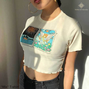 "Mia" T-shirt - Bohemian inspired clothing for women