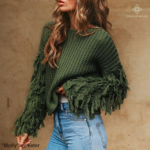 Molly sweater - Green / One Size - sweater