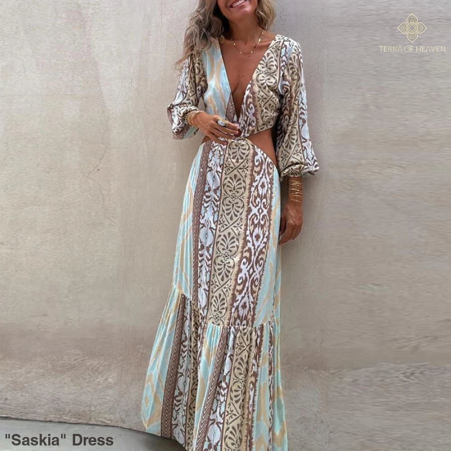 boho maxi dresses for sale Empire Waist Boho Dress for Women, Short Sleeve V Neck Bohemian Summer Maxi Dresses, Floral Printed Summer 2024 Flare and Fit Dresses at Amazon Women's Clothing store