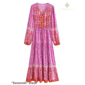 ’Savannah’ Dress - Pink / S - Dress