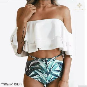 ’Tiffany’ Bikini - WHITE / XL - Bikini