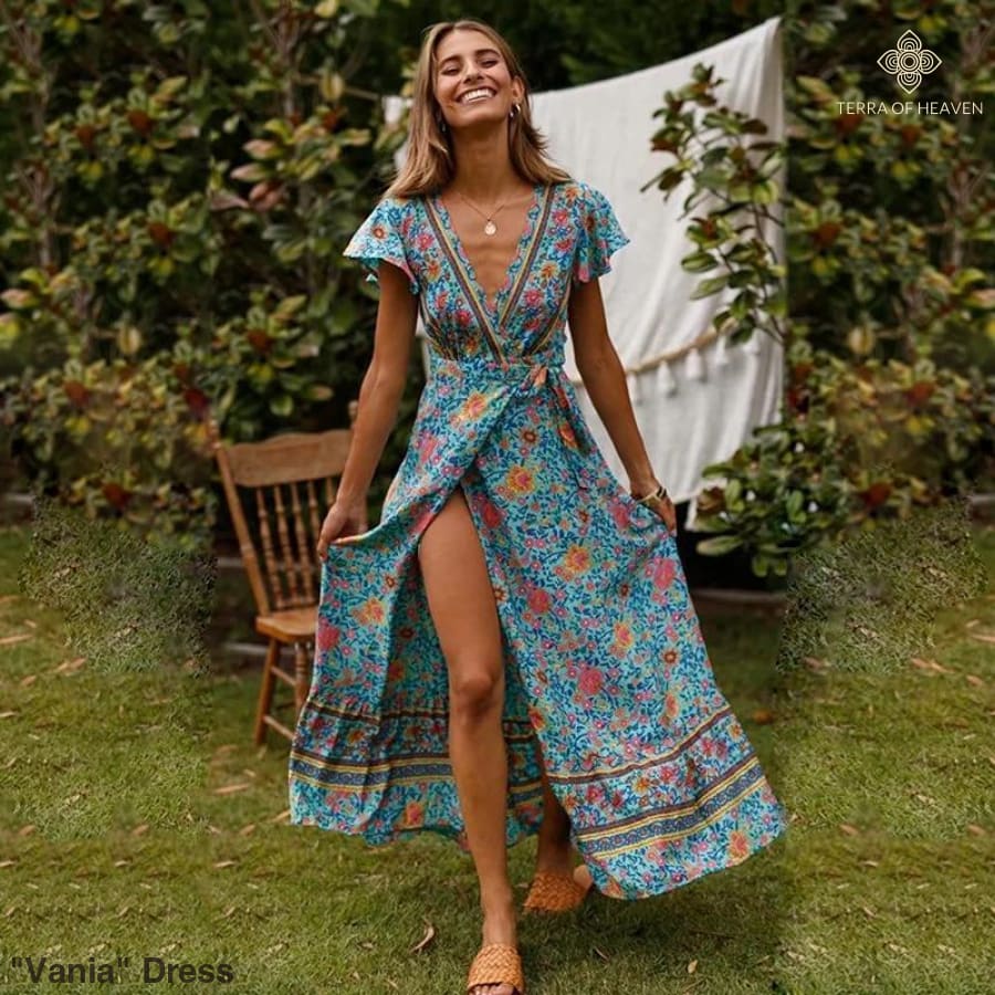 Vania" Dress - Boho Maxi Dresses for Sale | Terra of Heaven Vania" Dress - Boho Maxi Dresses for Sale | Terra of Heaven