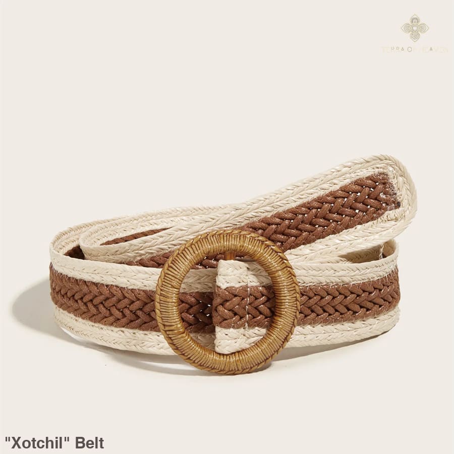 ’Xotchil’ Belt - Beige Brown / 80-100cm - Belt