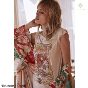 "Brunette" T-shirt - Bohemian inspired clothing for women
