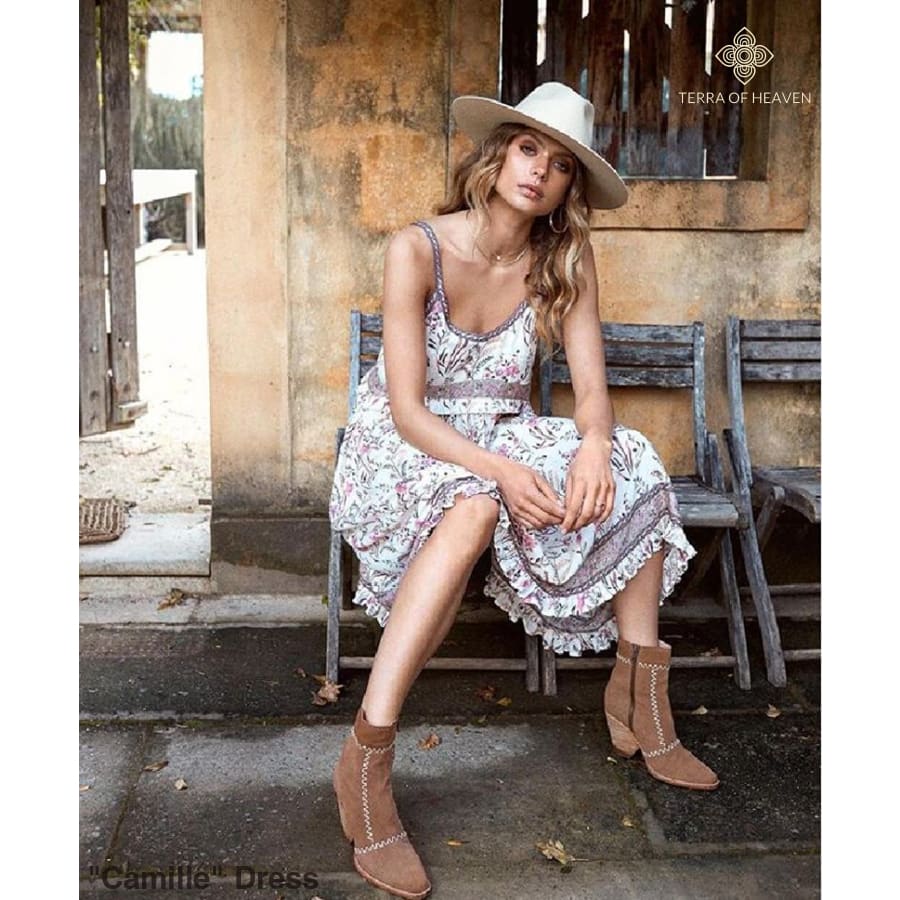 "Camille" Dress - Bohemian inspired clothing for women
