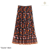 "Cecile" Skirt - Bohemian inspired clothing for women