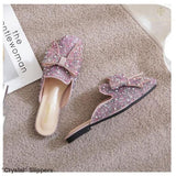 Crystal Slippers - PINK / 41