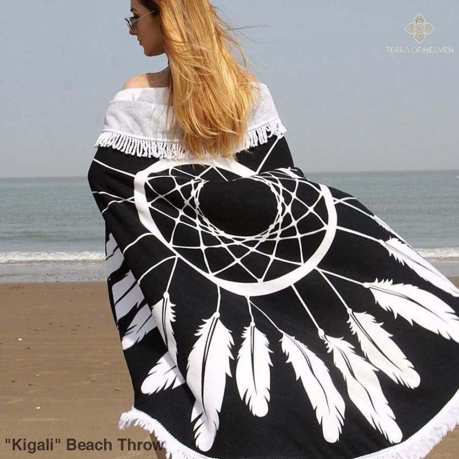 "Kigali" Beach Throw - Bohemian inspired clothing for women