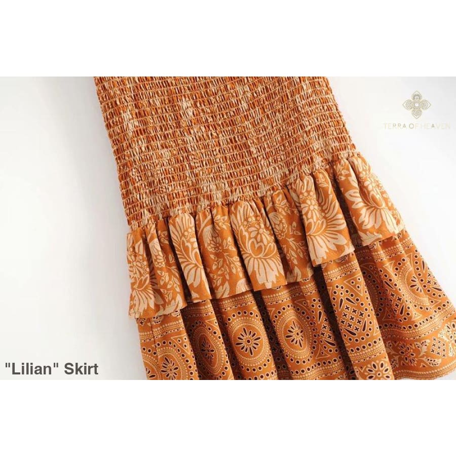 "Lilian" Skirt - Bohemian inspired clothing for women