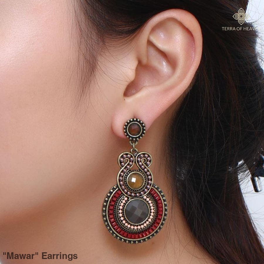"Mawar" Earrings - Bohemian inspired clothing for women