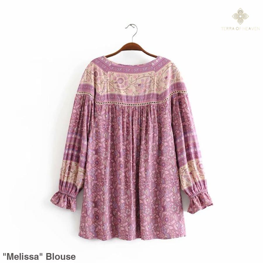 "Melissa" Blouse - Bohemian inspired clothing for women
