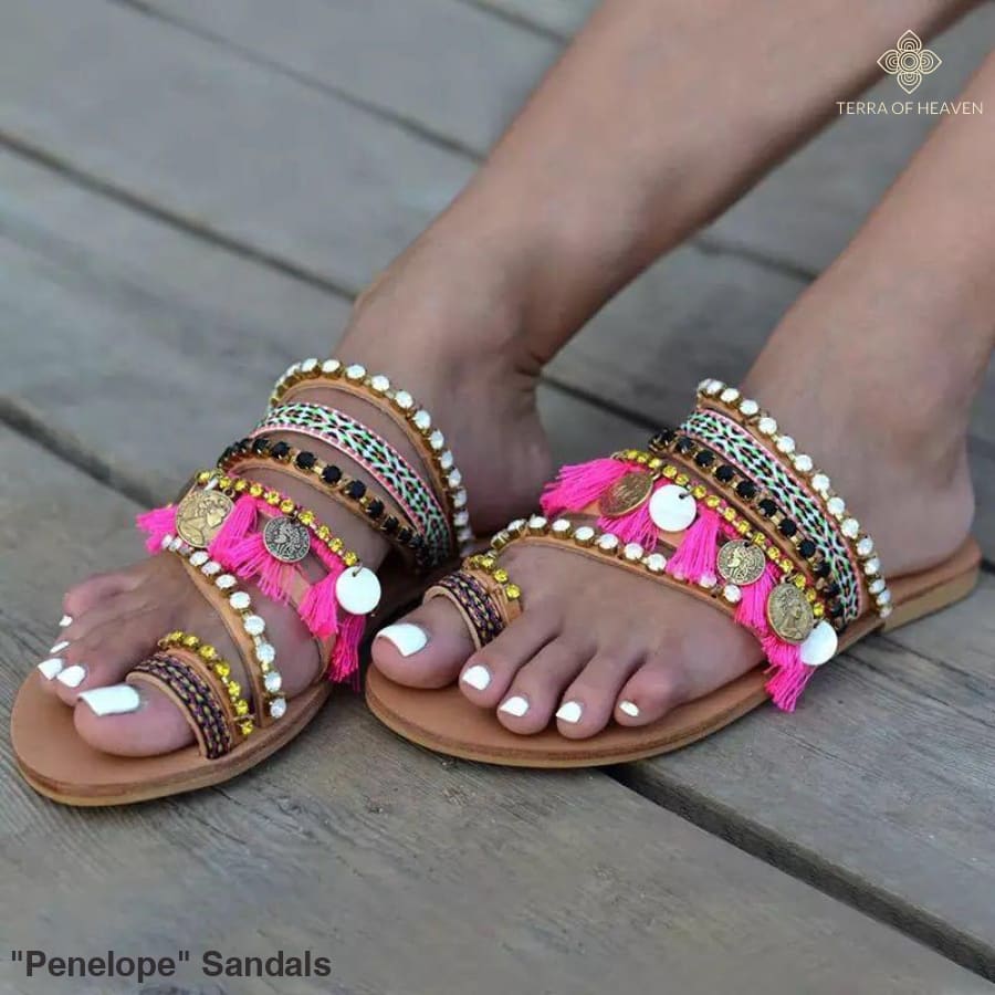 "Penelope" Sandals - Terra of Heaven