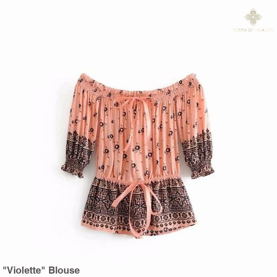 "Violette" Blouse - Bohemian inspired clothing for women
