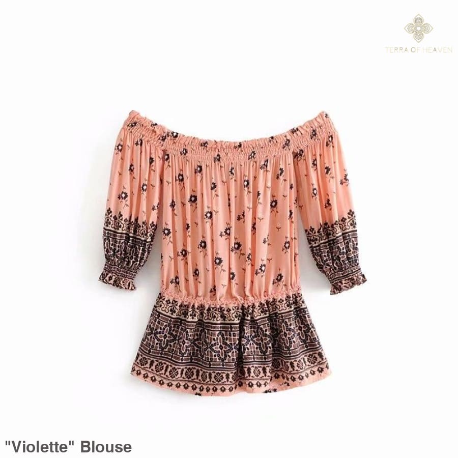 "Violette" Blouse - Bohemian inspired clothing for women