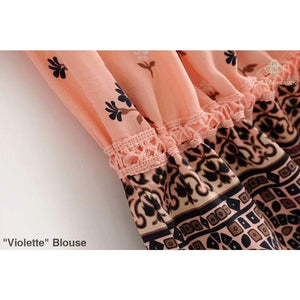 "Violette" Blouse - Bohemian inspired clothing for women